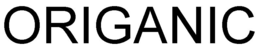 ORIGANIC trademark