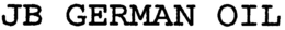 JB GERMAN OIL trademark