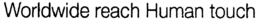 WORLDWIDE REACH HUMAN TOUCH trademark