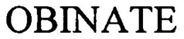 OBINATE trademark
