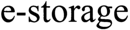 E-STORAGE trademark