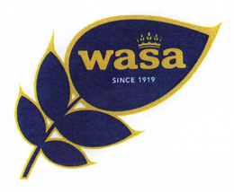 WASA SINCE 1919 trademark
