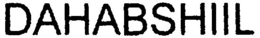 DAHABSHIIL trademark