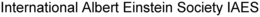 INTERNATIONAL ALBERT EINSTEIN SOCIETY IAES trademark