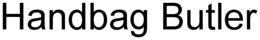 HANDBAG BUTLER trademark