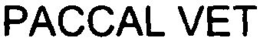 PACCAL VET trademark