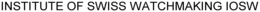 INSTITUTE OF SWISS WATCHMAKING IOSW trademark