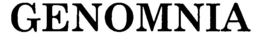 GENOMNIA trademark