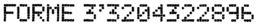 FORME 3'3204322896 trademark