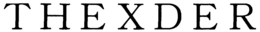 THEXDER trademark
