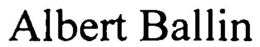 ALBERT BALLIN trademark