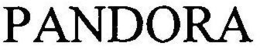 PANDORA trademark