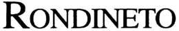RONDINETO trademark