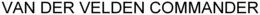 VAN DER VELDEN COMMANDER trademark