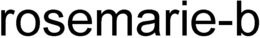 ROSEMARIE-B trademark