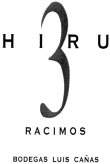 HIRU 3 RACIMOS BODEGAS LUIS CAÑAS trademark