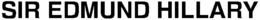 SIR EDMUND HILLARY trademark