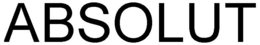 ABSOLUT trademark