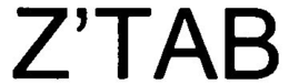 Z'TAB trademark