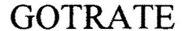 GOTRATE trademark