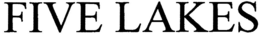 FIVE LAKES trademark