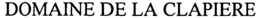 DOMAINE DE LA CLAPIERE trademark