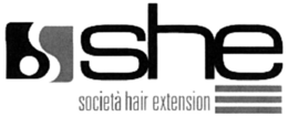 S SHE SOCIETÀ HAIR EXTENSION trademark