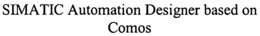 SIMATIC AUTOMATION DESIGNER BASED ON COMOS trademark