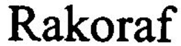 RAKORAF trademark