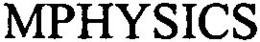 MPHYSICS trademark