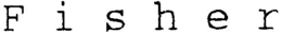 F I S H E R trademark