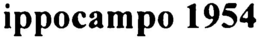 IPPOCAMPO 1954 trademark