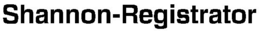 SHANNON-REGISTRATOR trademark