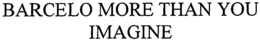 BARCELO MORE THAN YOU IMAGINE trademark