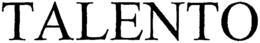 TALENTO trademark