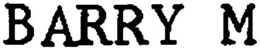 BARRY M trademark