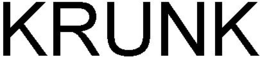 KRUNK trademark