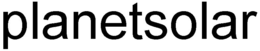 PLANETSOLAR trademark