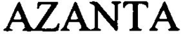 AZANTA trademark