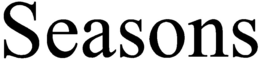 SEASONS trademark