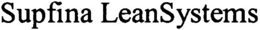 SUPFINA LEANSYSTEMS trademark