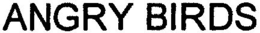 ANGRY BIRDS trademark