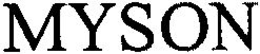 MYSON trademark