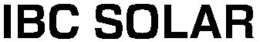 IBC SOLAR trademark