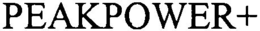 PEAKPOWER+ trademark