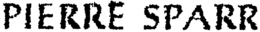 PIERRE SPARR trademark