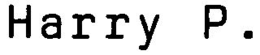 HARRY P. trademark