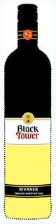 BLACK TOWER RIVANER DELICIOUSLY SMOOTH AND FRUITY REH KENDERMANN AWARD WINNING WINES trademark