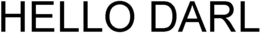 HELLO DARL trademark
