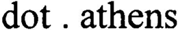 DOT . ATHENS trademark